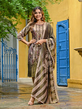 Embroidered Tissue Kurta With Pant & Dupatta